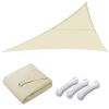 16x16x16ft Triangle Sun Shade Sail/Beige - LA01