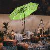 9ft Aluminum Patio Umbrella w/ 32 LEDs Chocolate - LA01