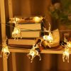 Christmas Lights Reindeer String Lights 9.8 Feet 20 LEDs Xmas Thanksgiving Decor - COLOR 2