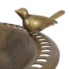 New Design Outdoor Garden Green Pedestal Bird Bath Feeder - Gold - bird