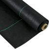 Garden Weed Barrier Fabric For Flower Bed Underlayment Ground Cover - Black - 3ft x 50ft