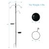 The Bird Feeding Station Multi Feeder Hanging Kit With Bird Bath Tray and Hanging Hook - black - bird