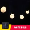 LED Solar Light Outdoor Garland Street G50 Bulb String Light As Christmas Decoration Lamp For Garden Indoor Holiday Lighting - Warm-color-A - 5m-20LED