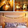 Christmas Lights Reindeer String Lights 9.8 Feet 20 LEDs Xmas Thanksgiving Decor - COLOR 1