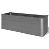 vidaXL Garden Raised Bed WPC 59.1" x 19.7" x 21.3" Gray - Gray