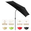 10 Ft Half Umbrella AL/Black - As Picture