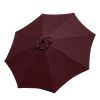 9 Ft Aluminum Tilt Umbrella Wine - As Picture