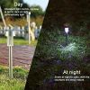 12 Pcs LED Stainless Steel Outdoor Garden Solar Lights for Pathway Walkway Patio Yard Lawn Cool White XH - Cool White