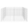 vidaXL Gabion Raised Bed Steel 70.9"x35.4"x39.4" Silver - Silver