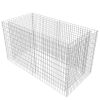 vidaXL Gabion Raised Bed Steel 70.9"x35.4"x39.4" Silver - Silver