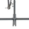 vidaXL Cantilever Umbrella with LED Lights and Steel Pole 118.1" Anthracite - Anthracite