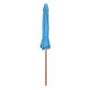 9 Ft Wooden Umbrella Blue - blue