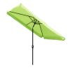 2Mx3M Aluminum Patio Umbrella Green - As Picture