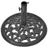 vidaXL Umbrella Base Cast Iron 26.5 lb 19" - Green