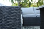 Direct Wicker 7 PCS Outdoor PE Rattan Wicker Sofa Rattan Patio Garden Furniture, With Wide Cabinet, Gray - Grey