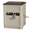 225' Hose Reel w/ Storage Box; Light Taupe - light taupe - resin