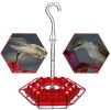 Hummingbird Feeder Outdoor Hanging Six Sides Hooked Bird Feeder - Blue