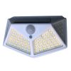 100LED Waterproof Solar Powered Motion Sensor Wall Light Outdoor Garden Lamp - white