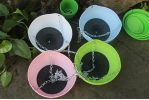 Self-Watering Pot with Drainer Indoor Outdoor Hanging Planter - Pink