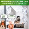 pet bird feeder; Nature Anywhere Clear Plastic Window Bird Feeder for Outside - Clear Window Bird Feeders with Strong Suction Cups - 21.5*20.5*10cm