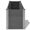 vidaXL Garden Raised Bed WPC 59.1" x 19.7" x 21.3" Gray - Gray