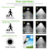 LED Solar Wall Light Motion Sensor Outdoor Garden Security Yard Lamp - as picture