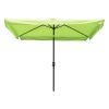 2Mx3M Aluminum Patio Umbrella Green - As Picture