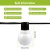 Plug-in Globe String Light Warm White Fairy Light Bulbs Outdoor Water Resistant - Warm White