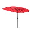 14' DOUBLE SIDED UMBRELLA - As Picture