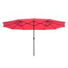 14' DOUBLE SIDED UMBRELLA - As Picture