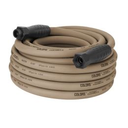 Flexzilla Colors SwivelGrip Garden Hose 5/8" x 50' 3/4" - 11 1/2 GHT Fittings Brown Mulch